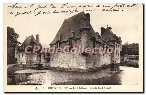 Ansichtskarte AK Chenedouit Le Chateau Facade Sud Ouest