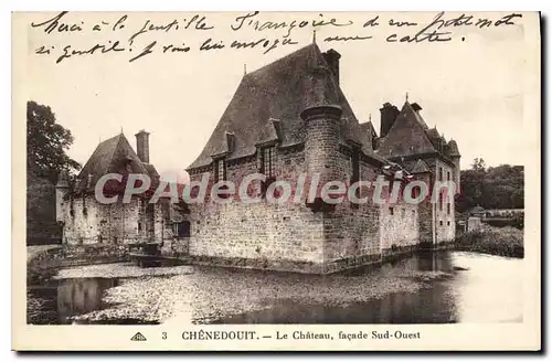 Cartes postales Chenedouit Le Chateau Facade Sud Ouest