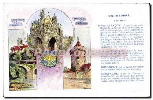 Cartes postales Alen�on Argentan Domfront Mortagne