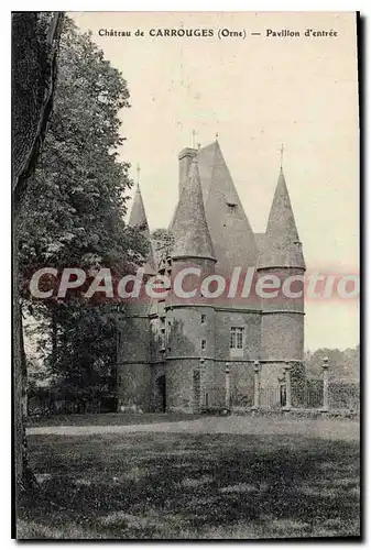 Cartes postales ch�teau de Carrouges Pavillon D'Entree