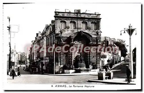 Ansichtskarte AK Arras la fontaine Neptune