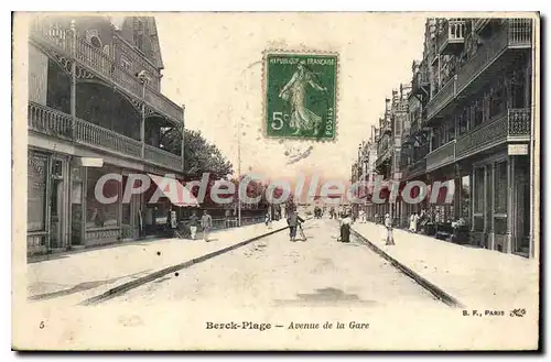 Cartes postales Berck Plage Avenue De La Gare