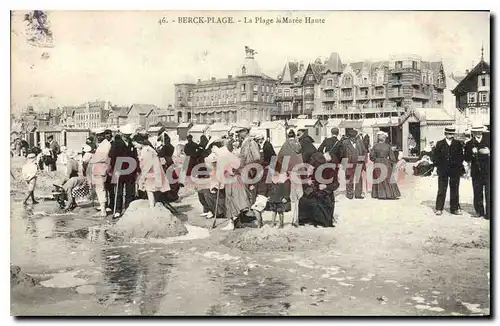 Cartes postales Berck Plage La Plage Maree Haute