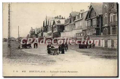 Cartes postales Berck Plage Esplanade Oswald Parmentier