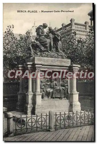 Cartes postales Berck Plage Monument Cazin Perrochaud