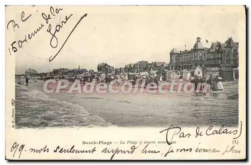 Ansichtskarte AK Berck Plage La Plage � mar�e montante