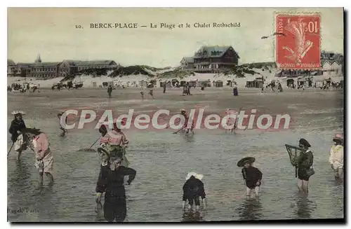 Cartes postales Berck Plage La Et Le Chalet Rothschild