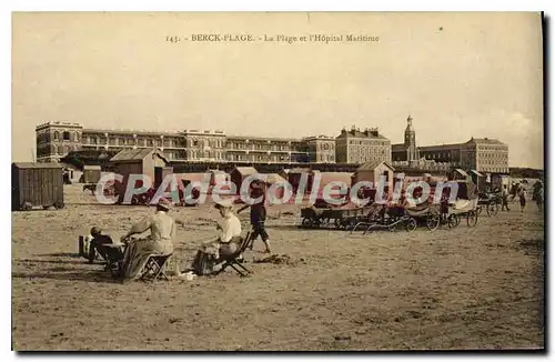 Cartes postales Berck Plage Et I'Hopital Maritime