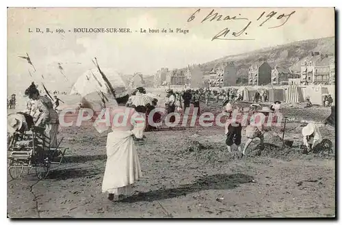 Cartes postales Boulogne Sur Mer Le Bout De La Plage