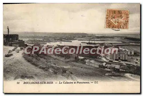 Cartes postales Boulogne Sur Mer Le calvaire et panorama