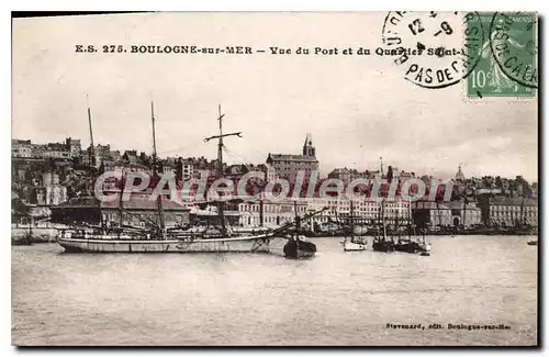 Cartes postales Boulogne Sur Mer Vue Du Port