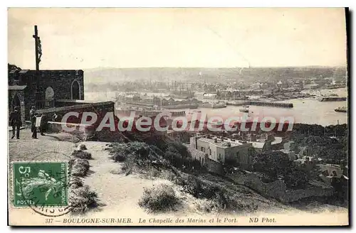 Ansichtskarte AK Boulogne Sur Mer La Chapelle Des Marins Et Le Port