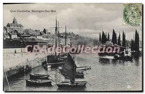 Cartes postales Boulogne Sur Mer quai Gambetta