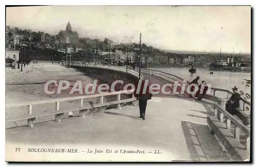 Cartes postales Boulogne Sur Mer La Jetee Est Et I'Avant Port