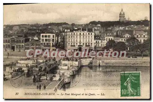 Cartes postales Boulogne Sur Mer Le Pont Marguet Et Les quais