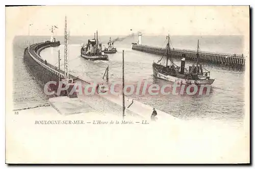 Cartes postales Boulogne Sur Mer L'Heure De La Maree