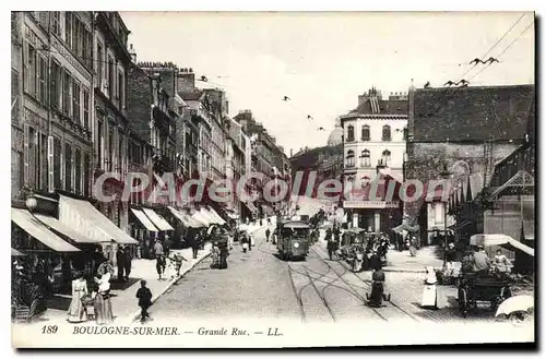 Cartes postales Boulogne Sur Mer Grande Rue