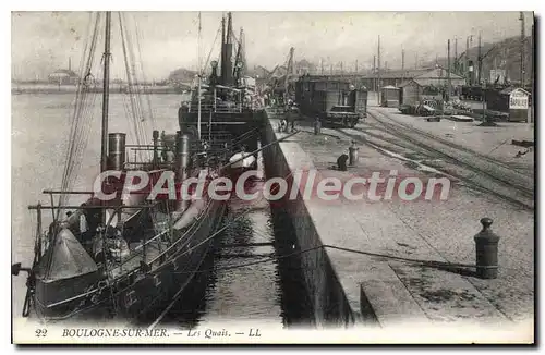 Cartes postales Boulogne Sur Mer Le Quai