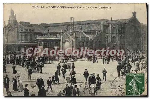 Cartes postales Boulogne Sur Mer La Gare centrale