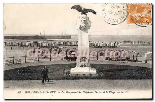 Cartes postales Boulogne Sur Mer Le Monument Du Capitaine Ferber