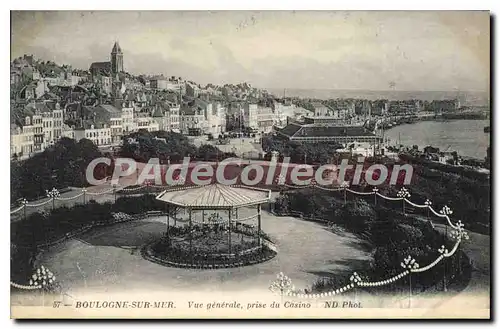 Cartes postales Boulogne Sur Mer Vue Generale Prise du casino