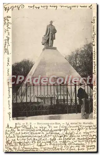 Ansichtskarte AK Boulogne Sur Mer La Statue De Mariette