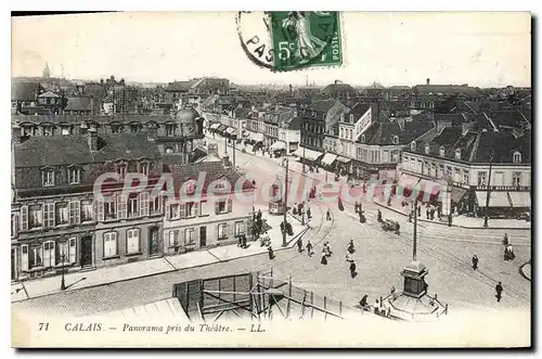 Cartes postales Calais Panorama Pris Du Theatre