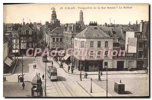 Cartes postales Calais Perspective De La Rue Royale