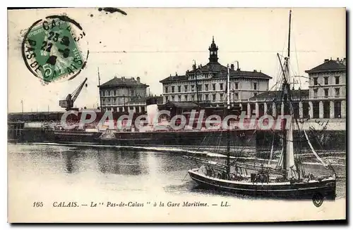 Cartes postales Calais bateau Le Pas De Calais � la gare maritime