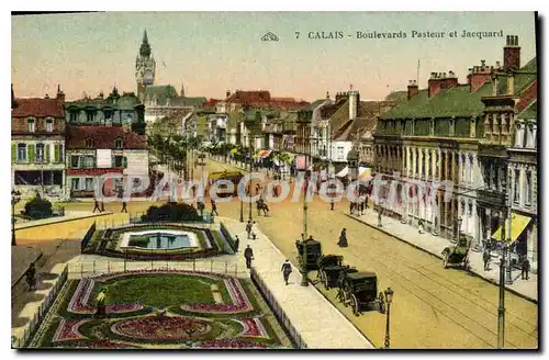 Cartes postales Calais Boulevards Pasteur Et Jacquard