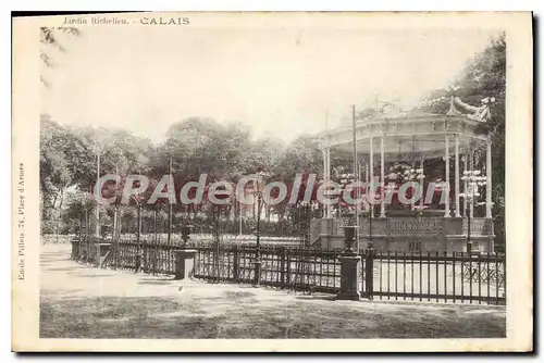 Cartes postales Calais Le jardin Richelieu