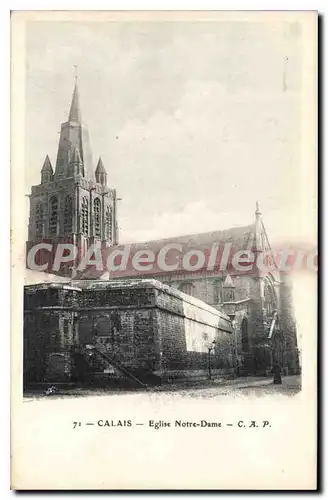 Cartes postales Calais Eglise Notre Dame