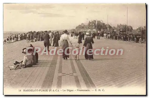 Ansichtskarte AK Hardelot Plage La Digue Promenade