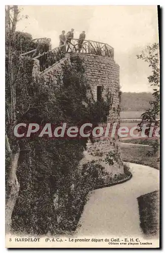 Cartes postales Hardelot Le Premier Depart du golf