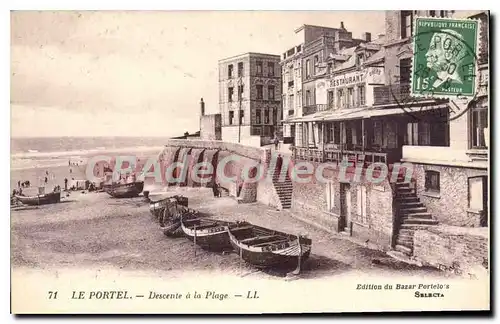 Cartes postales Le Portel Descente A La Plage