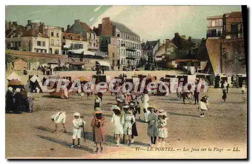 Ansichtskarte AK Le Portel Le Jeux Sur La Plage