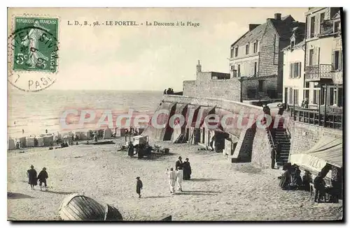 Ansichtskarte AK Le Portel La Descente A La Plage