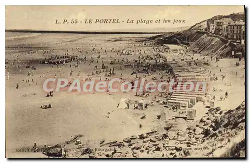 Cartes postales Le Portel La Plage Et Les Jeux