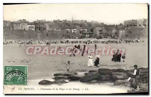 Ansichtskarte AK Le Portel Panorama De La Plage Et Du Bourg