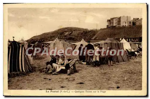 CAP Le Portel Quelques Tentes Sur La Plage