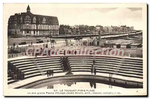 Ansichtskarte AK Le Touquet Paris Plage La Plus Grande piscine d'europe