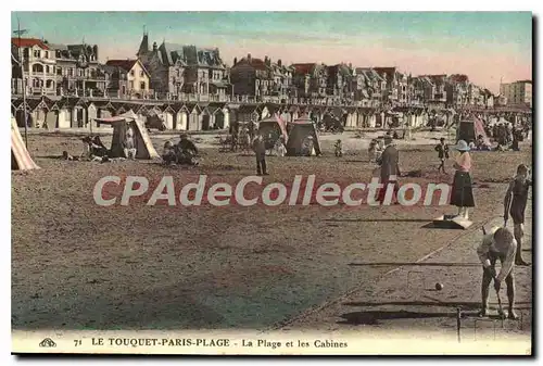 Cartes postales Le Touquet Paris Plage La plage et les cabines