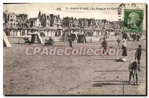 Cartes postales Le Touquet Paris Plage plage cabines