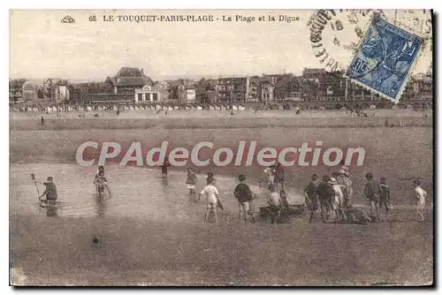 Cartes postales Le Touquet Paris Plage La Plage Et La Digue