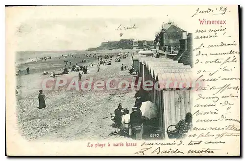 Ansichtskarte AK WIMEREUX La Plage A Maree Basse