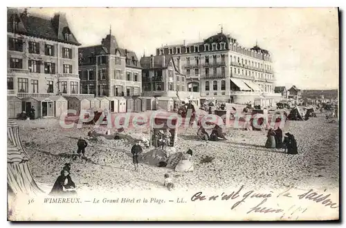 Cartes postales WIMEREUX Le Grand Hotel Et La Plage