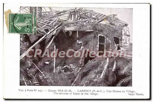 Cartes postales Carency Une Maison Du Village