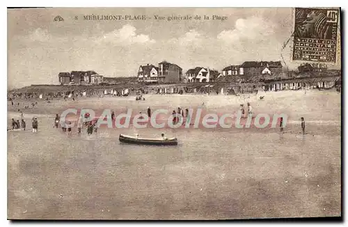 Cartes postales Merlimont Plage Vue Generale De La Plage