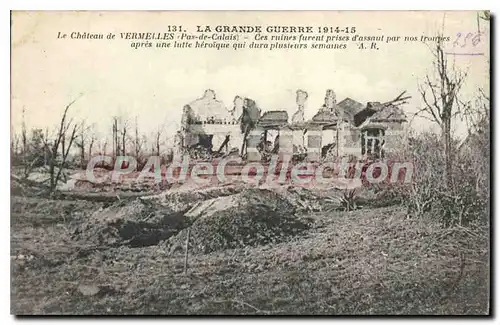 Cartes postales ch�teau de Vermelles La Grande Guerre