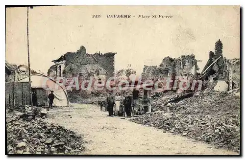 Cartes postales Bapaume Place St Pierre